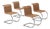 MR10 Chairs by Ludwig Mies van der Rohe for Roche Bobois, Germany, 1927, Set of 4 For Sale