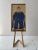 Royal Blue Antique Chinese Hand-Painted Ancestor Portrait For Sale - Image 8 of 8