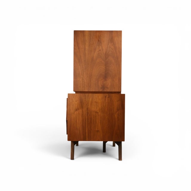 Specialty Woodcraft Sculpted Diamond Vintage Mid Century Modern Stacking Highboy Dresser C. 1960s, Attributed For Sale - Image 14 of 15