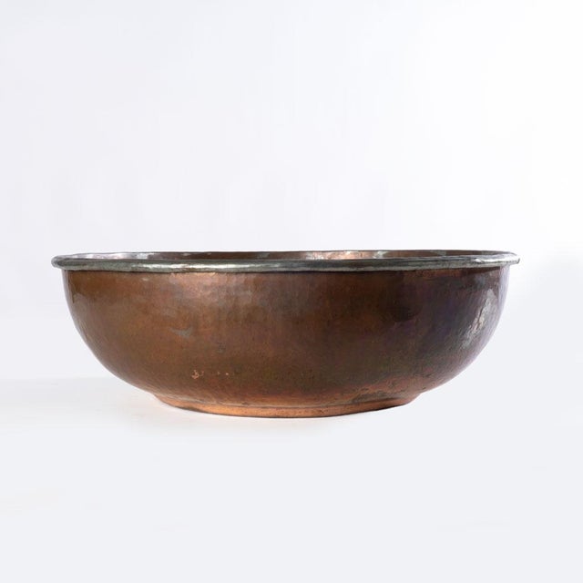 Hammered Copper Bowl For Sale - Image 4 of 9