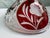 Vintage German Hofbauer Ruby Flashed & Etched Lead Crystal Covered Candy Dish With Rose Motif For Sale - Image 11 of 11