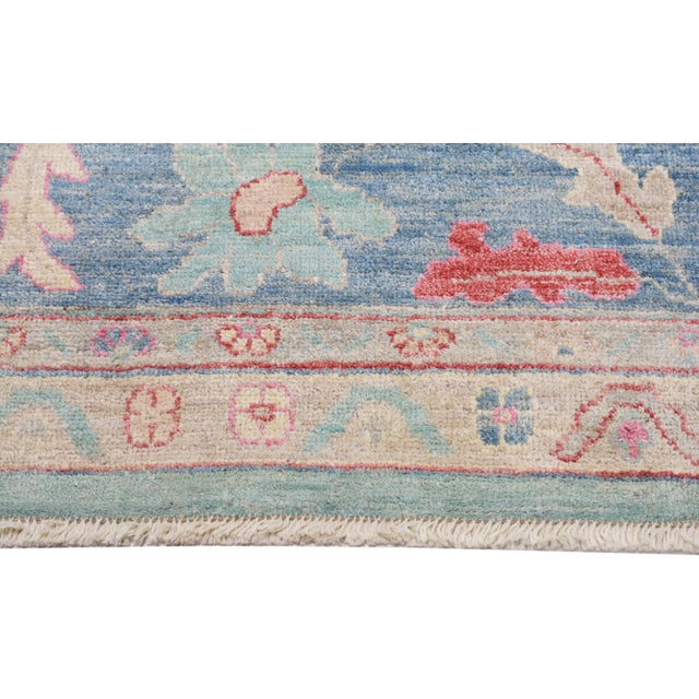 1990s Anatolian Oushak Hand Knotted Rug With Soft Texture,12'X17'8" For Sale - Image 4 of 7
