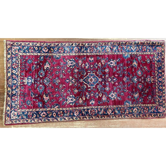 Antique Persian Sarouk Mohajeran Rug For Sale - Image 9 of 10