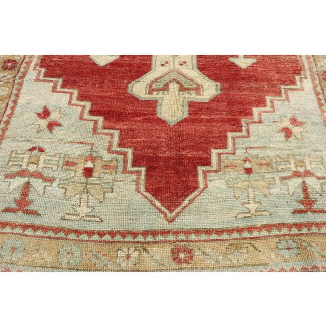 Vintage Turkish Oushak Rug, 04'02 X 08'07 For Sale - Image 4 of 10