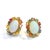 2020s Bochic “Orient” Retro Opal, Ruby & Multi Color Fancy Sapphire Earrings Set In 18, 2 pieces For Sale - Image 5 of 12