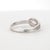 18k White Gold Knot Ring With Round White Diamonds Size 7 For Sale - Image 4 of 18