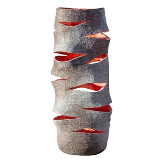 Sculptural Vase or High Candle Lantern by Donatas Žukauskas For Sale