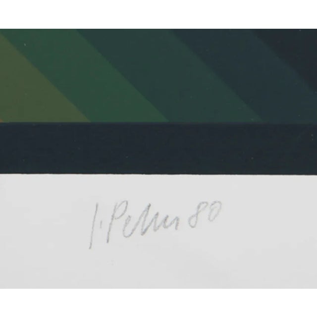 Mid-Century Modern Jurgen Peters Top Square Serigraph For Sale - Image 3 of 3