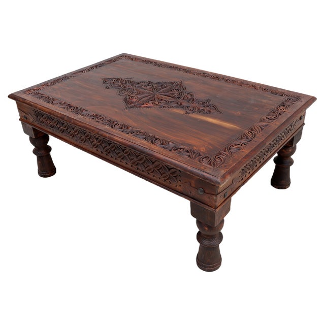 Vintage Wooden Coffee Table, 1970s For Sale