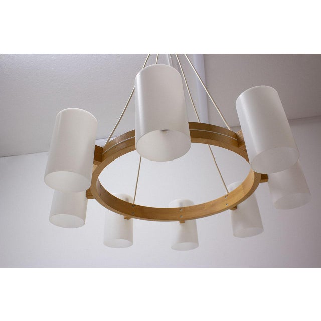 1960s Large Chandelier by Uno and Östen Kristiansson for Luxus, 1960s For Sale - Image 5 of 9