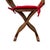 Pair of 1980s Renaissance Revival Style Wooden Folding Chairs With Red Cushions For Sale - Image 11 of 12