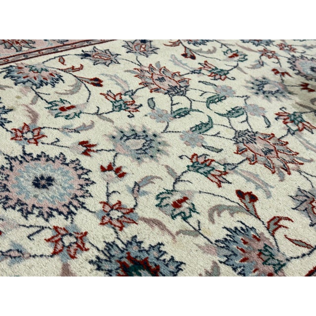 Textile 2ft 6 in X 13ft 6 in Persian Style Floral Wool Runner Rug For Sale - Image 7 of 12