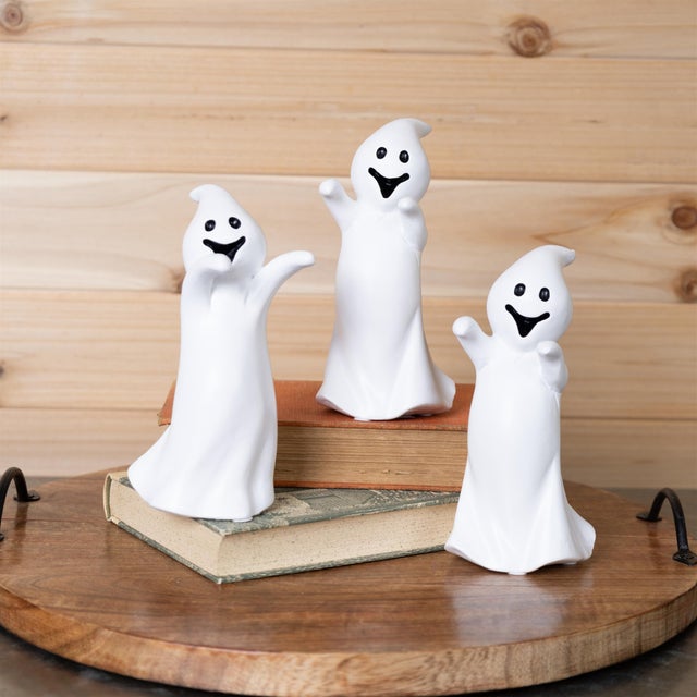 2020s Spooky Ghost Figurine (Set of 3) For Sale - Image 5 of 5