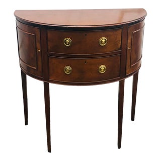 Charleston for Baker Hepplewhite Style Historic Demilune Console Table For Sale
