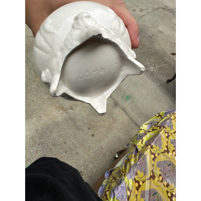 1970s White Ceramic Tea Set- 3 Pieces For Sale In Atlanta - Image 6 of 10