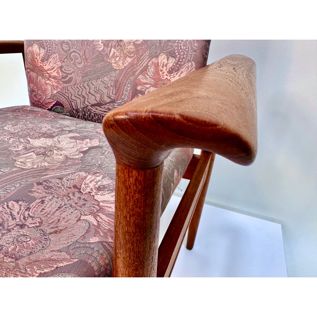 Danish Diplomat Armchair Model Fd 209 in Teakwood by Finn Juhl for France & Søn, 1960s For Sale - Image 10 of 15