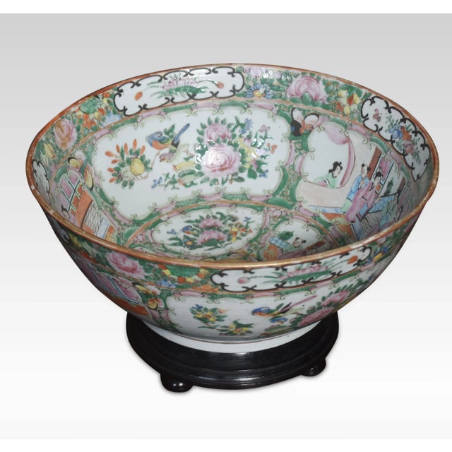 Cantonese Family Rose Bowl For Sale - Image 6 of 6