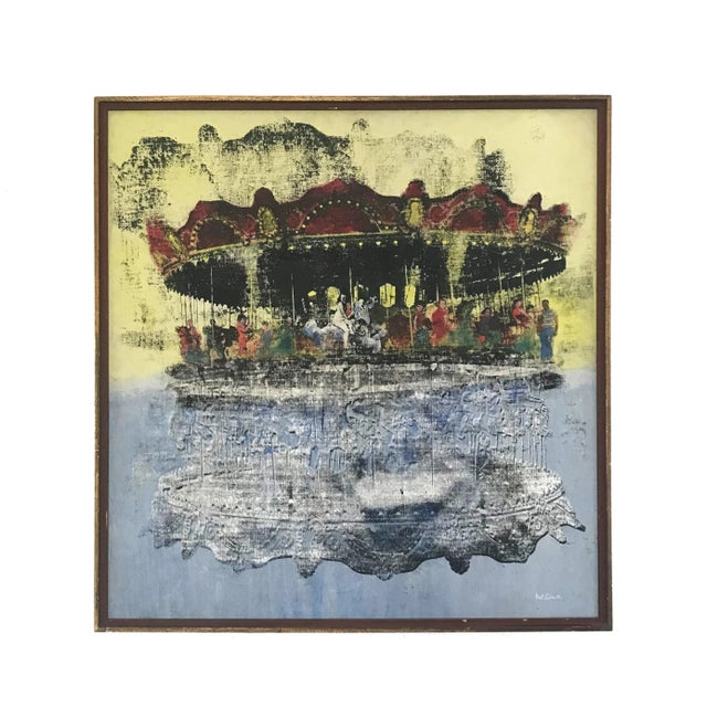 Serigraph by Mil Lubroth (born Millie Schleifer, 1926-2004), a North American-born, Madrid-based artist, untitled, of a...