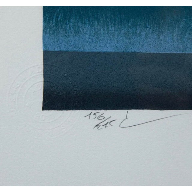 Paper Newly Framed and Matted Rene Magritte’s ‘L’oiseau De Ciel’ (The Sky Bird) Numbered Limited Edition Lithograph 156/275 For Sale - Image 7 of 7