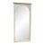 Bassett 1950s Ivory/Gold Stenciled Vertical Wall Mirror For Sale