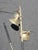 Vintage Mid Century Black Gold Tension Pole Lamp Light For Sale - Image 12 of 17
