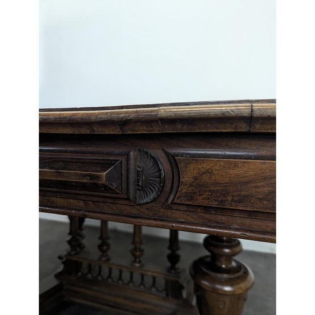 Wood Renaissance Table in Solid Walnut For Sale - Image 7 of 10