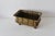 Handcrafted Italian Rectangular Hammered Brass Planter Jardiniere Curved Edging Ball Feet Details Vintage Mid-Century For Sale - Image 4 of 13