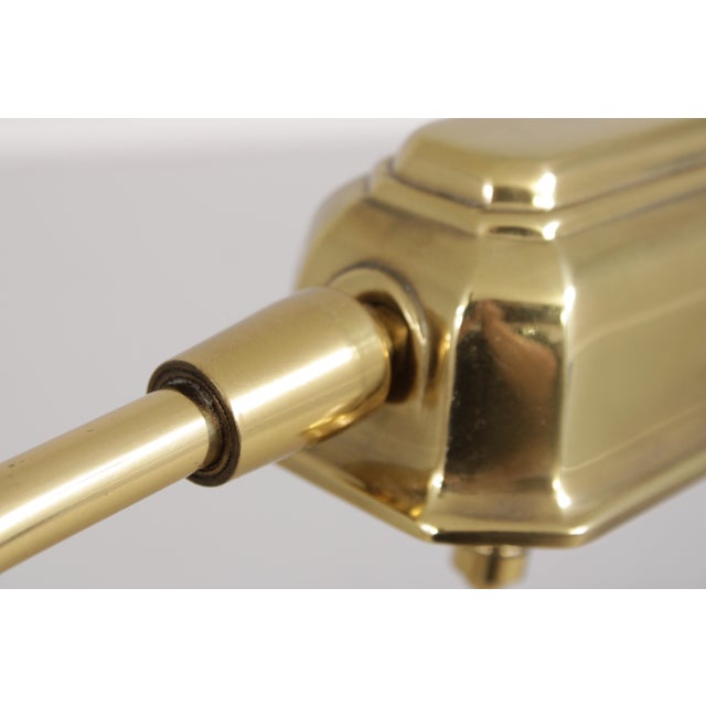 1980s Mid Century Modern Adjustable Brass Floor Lamp For Sale - Image 9 of 16