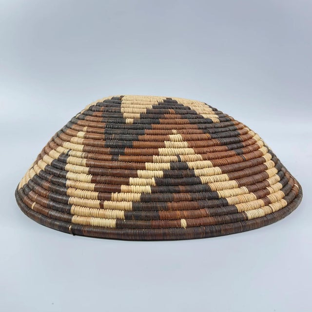 Early 20th Century Early 20th Century Botswana Basket 17inch MATTER COLLECTION For Sale - Image 5 of 6