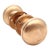 Vintage Classic Passage Brushed Brass Door Knob Set For Sale