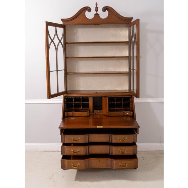 Chippendale Biggs Ball & Claw Chippendale Mahogany Secretary Desk For Sale - Image 3 of 18