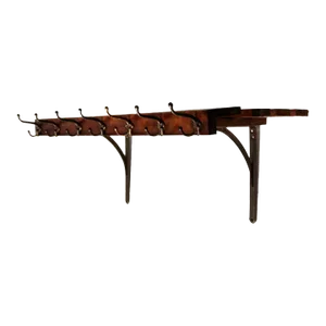 Vintage Coat Rack Wall Shelf