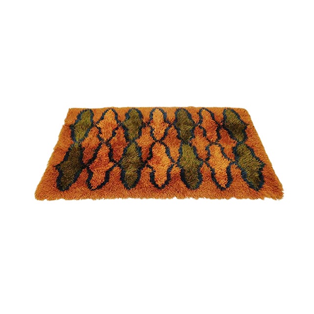 Vintage Decorative Rug, 1970s For Sale