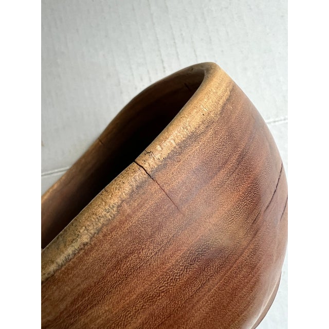 Wood Hand Turned Wood Bowl For Sale - Image 7 of 11