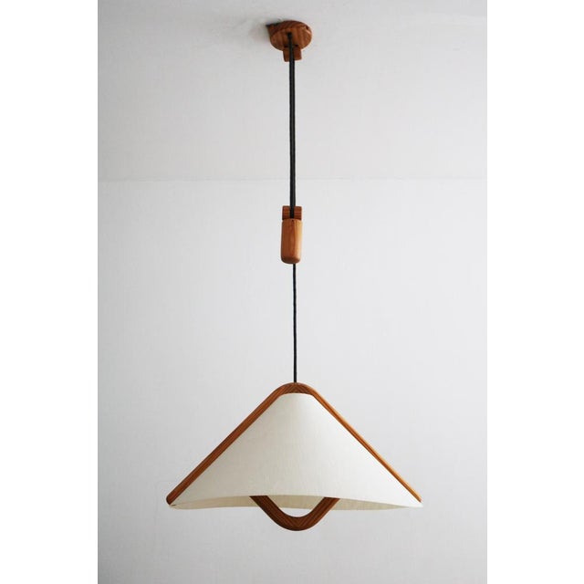Mid-Century Modern Height-Adjustable Pendant Lamp with Counterweight from Domus, 1970s For Sale - Image 3 of 11