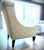 Textile Custom Pair Pearson Wingback Jacquard Leaf Vine Transitional Chairs For Sale - Image 7 of 15