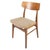 Brown Danish Dining Room Chair in Teak and Light Fabric, 1960s For Sale - Image 8 of 8