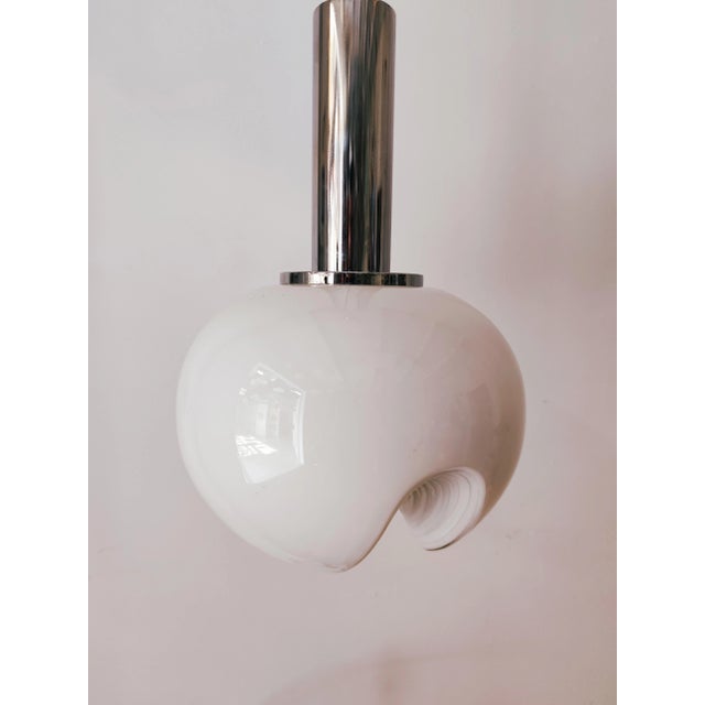 Silver Vintage Ceiling Lamp by Peill & Putzler For Sale - Image 8 of 14