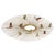 Vintage 1960s wall sculpture featuring nine stylized birds in flight arranged across a large radiating starburst,...