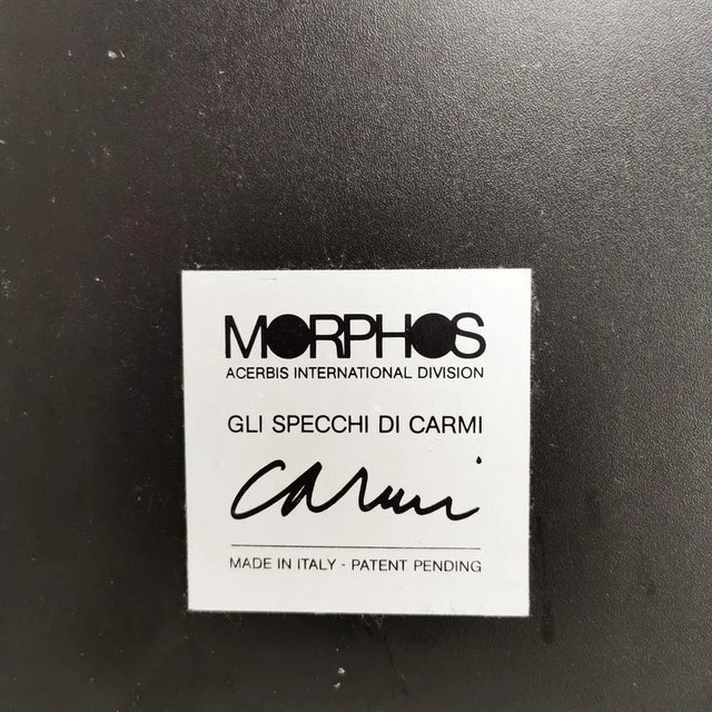 Square Mirror by Eugenio Carmi for Morphos Acerbis, 1980s For Sale - Image 4 of 6