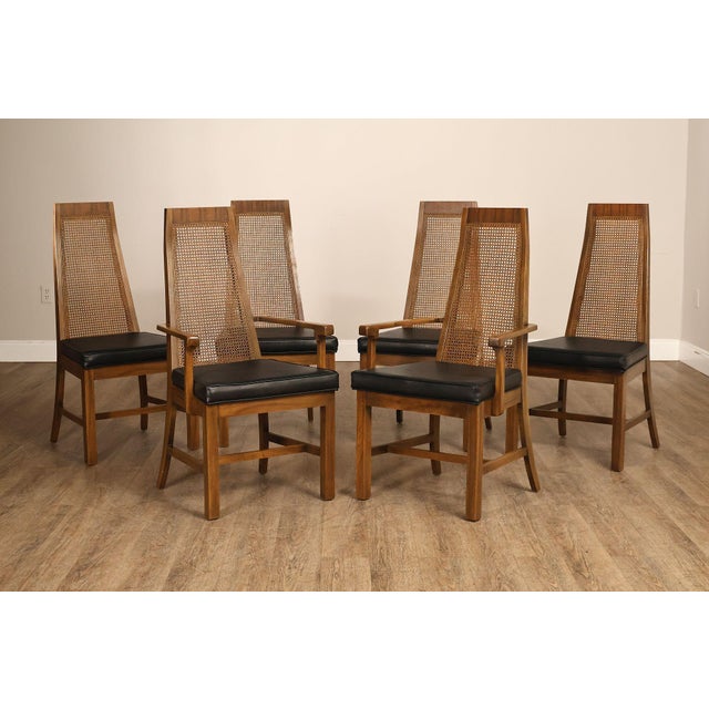 Mid-Century Modern Young Manufacturing Mid Century Modern Set of Six Dining Chairs For Sale - Image 3 of 18