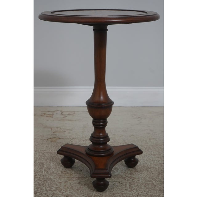 Age: Approx: 20 Years Old Details: Walnut Finish Textured Leather Surface Perimeter Top Un-Marked As To Manufacture...