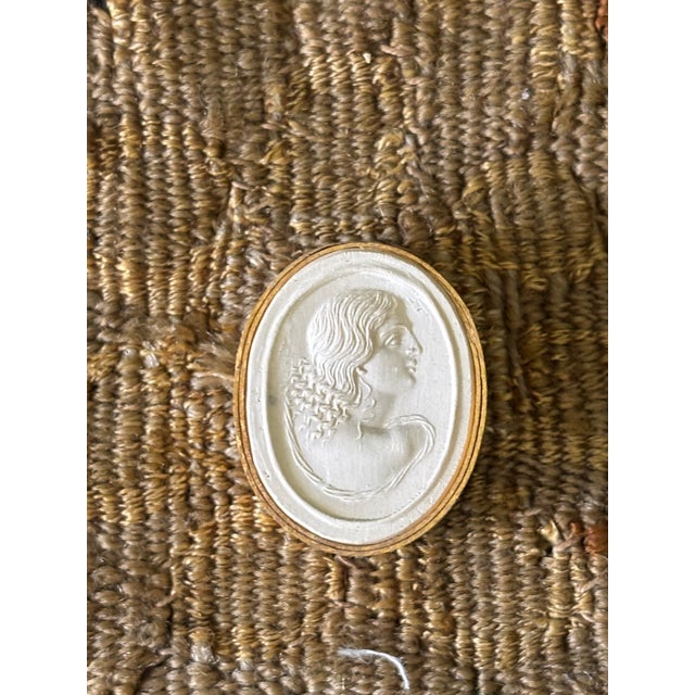 Antique White Antique Italian Grand Tour Plaster Intaglios - Set of 6 (Group #10) For Sale - Image 8 of 11