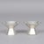 A striking pair of swedish mid-century modern sterling silver candle holders, crafted by guldsmedsaktiebolaget (gab) in...