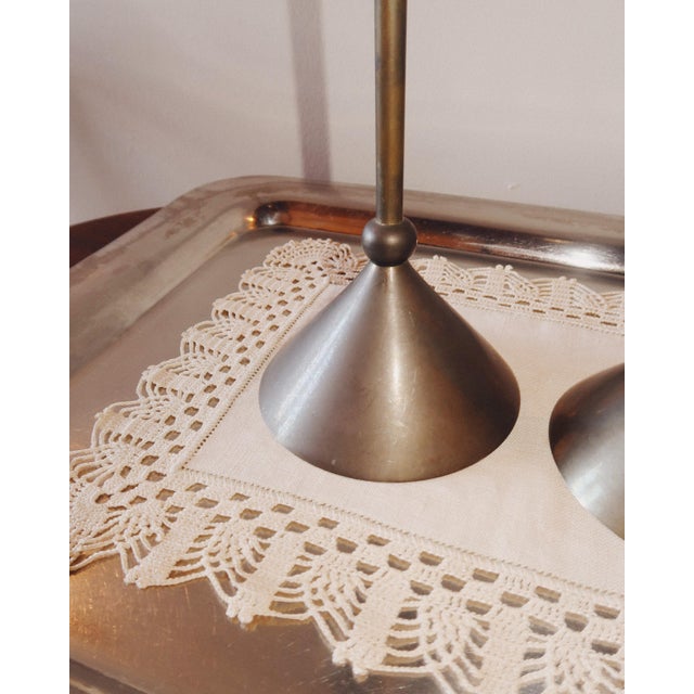 Metal 1980s Memphis Style Brass Candlesticks For Sale - Image 7 of 14