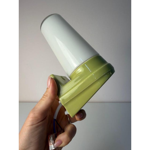 Wall Lamp Model 6080 Mint Green by Sigvard Bernadotte for Ifö For Sale - Image 5 of 11