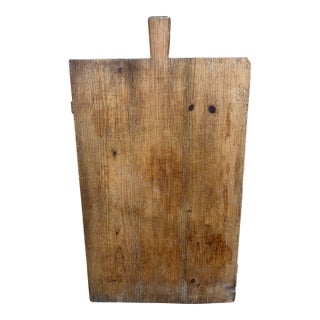 19th Century French Wooden Bread Board With Original Patina For Sale