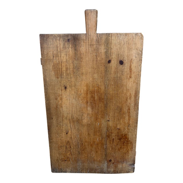 19th Century French Wooden Bread Board With Original Patina For Sale