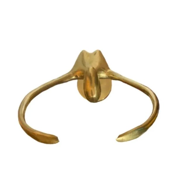 Mid-Century Modern Vintage 1970s Mid-Century Modern Female Sculpture Solid Brass Dancing For Sale - Image 3 of 8