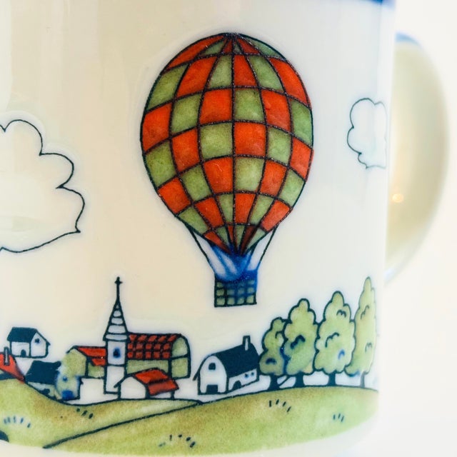 Vintage Hot Air Balloon Mug For Sale In San Francisco - Image 6 of 10